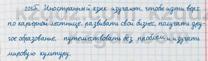 Русский язык Сабитова 7 класс 2018 Упражнение 203Б