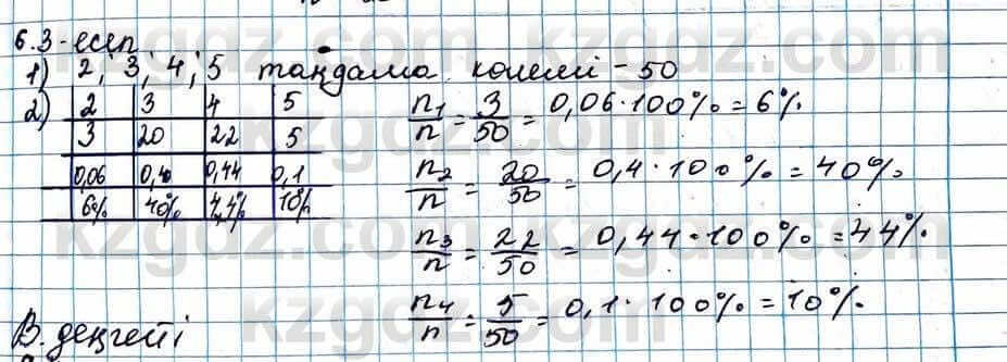 Алгебра ЕМН Абылкасымова 11 класс 2020 Упражнение 6.3