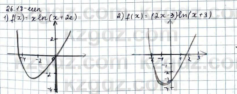 Алгебра ЕМН Абылкасымова 11 класс 2020 Упражнение 26.18