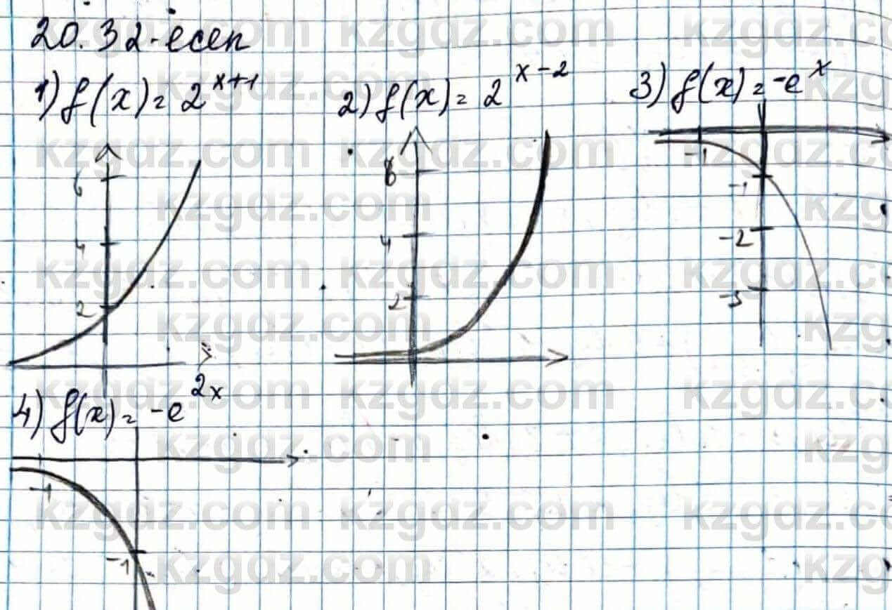 Алгебра ЕМН Абылкасымова 11 класс 2020 Упражнение 20.32