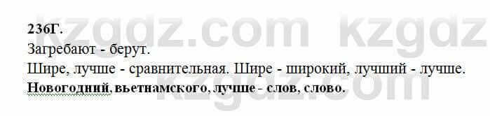 Русский язык Сабитова 6 класс 2018 Упражнение 236Г