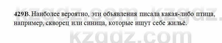 Русский язык Сабитова 6 класс 2018 Упражнение 429В