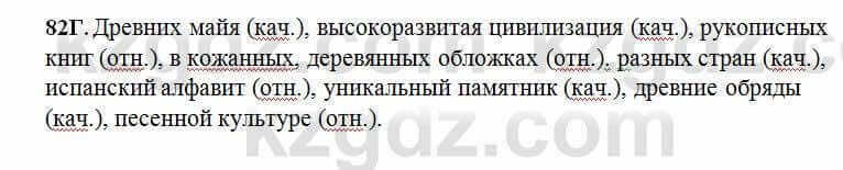 Русский язык Сабитова 6 класс 2018 Упражнение 82Г