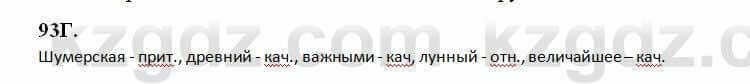 Русский язык Сабитова 6 класс 2018 Упражнение 93Г