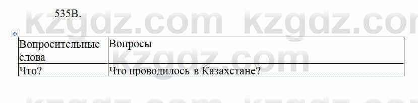 Русский язык Сабитова 6 класс 2018 Упражнение 535В