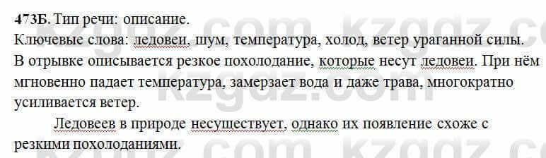 Русский язык Сабитова 6 класс 2018 Упражнение 473Б