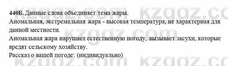 Русский язык Сабитова 6 класс 2018 Упражнение 440Б