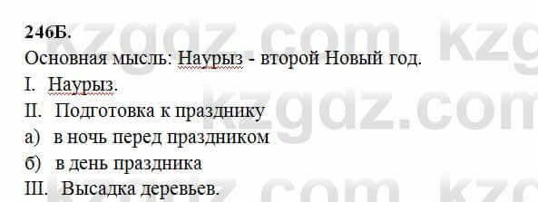 Русский язык Сабитова 6 класс 2018 Упражнение 246Б