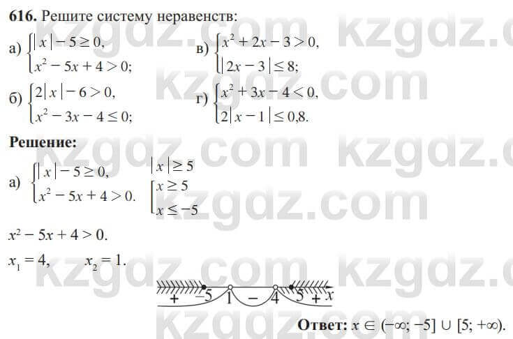 Алгебра Солтан 8 класс 2020 Упражнение 616