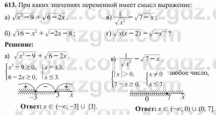 Алгебра Солтан 8 класс 2020 Упражнение 613