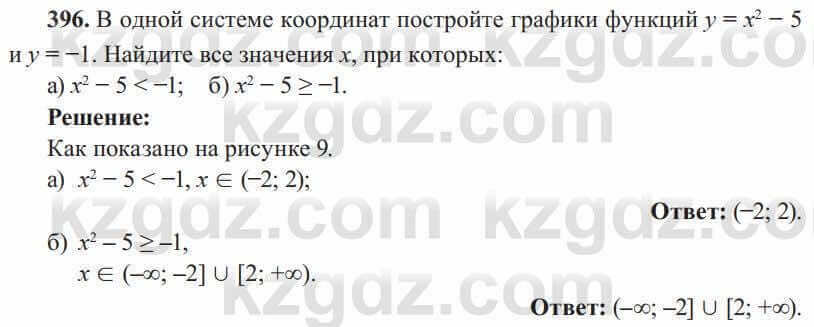 Алгебра Солтан 8 класс 2020 Упражнение 396