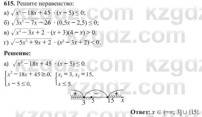 Алгебра Солтан 8 класс 2020 Упражнение 615