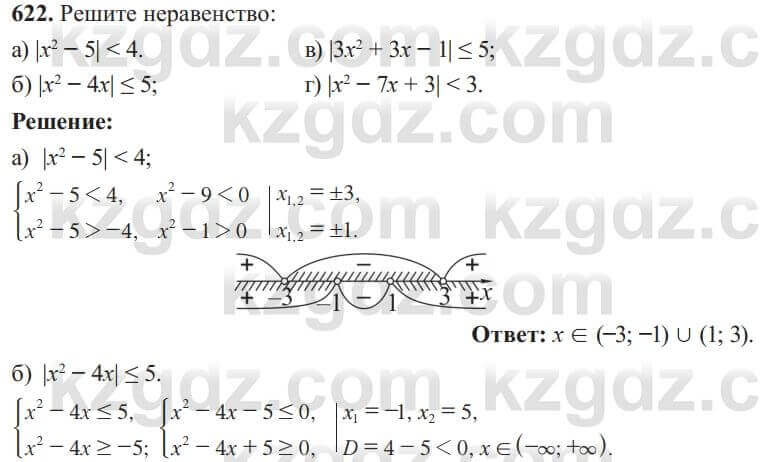 Алгебра Солтан 8 класс 2020 Упражнение 622