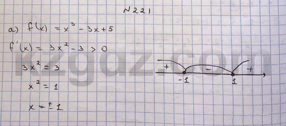 Алгебра Абылкасымова 10 класс Общетвенно-гуманитарное направление Упражнение 221