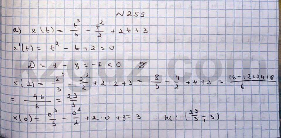 Алгебра Абылкасымова 10 класс Общетвенно-гуманитарное направление Упражнение 255