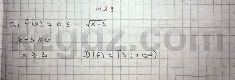 Алгебра Абылкасымова 10 класс Общетвенно-гуманитарное направление Упражнение 29