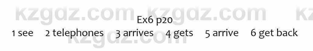 Английский язык Вирджиниия Эванс 7 класс 2017 Упражнение Ex6 p20