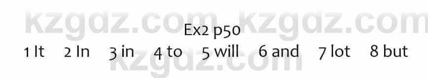 Английский язык Вирджиниия Эванс 7 класс 2017 Упражнение Ex2 p50