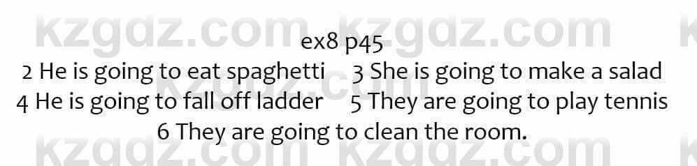 Английский язык Вирджиниия Эванс 7 класс 2017 Упражнение Ex8 p45