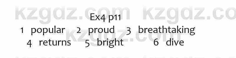 Английский язык Вирджиниия Эванс 7 класс 2017 Упражнение Ex4 p11