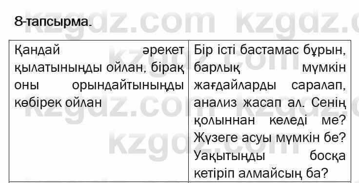 Казахский язык и литература Оразбаева 7 класс 2017 Упражнение 8