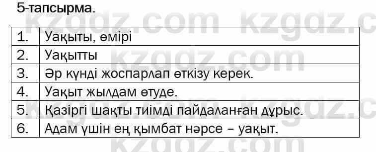 Казахский язык и литература Оразбаева 7 класс 2017 Упражнение 5