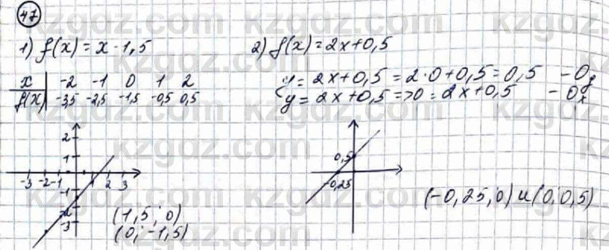 Алгебра Абылкасымова 9 класс 2019 Повторение 47