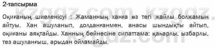 Казахская литература Актанова 6 класс 2018 Упражнение 2