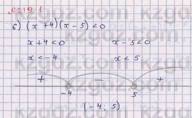Алгебра Абылкасымова 8 класс 2018 Упражнение 19.1