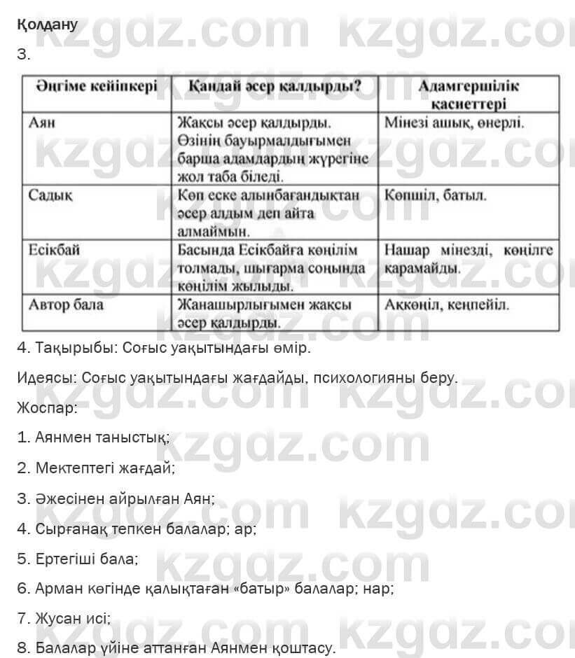 Казахская литература Турсынгалиева 6 класс 2018 Упражнение 109 бет