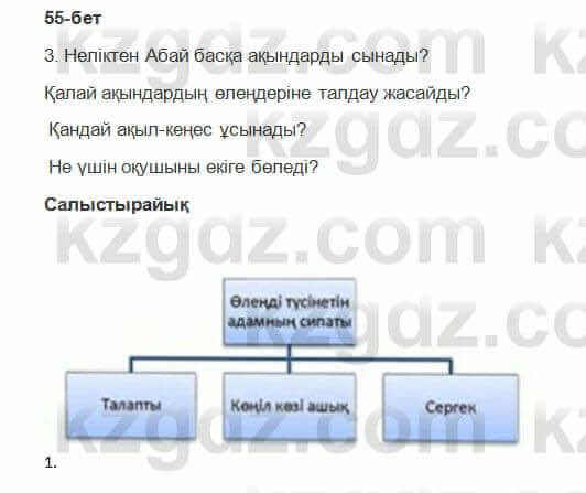 Казахская литература Керимбекова 6 класс 2017 Упражнение Страница 551