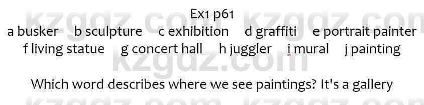 Английский язык Ben Goldstein 7 класс 2017 Упражнение Ex1 p61