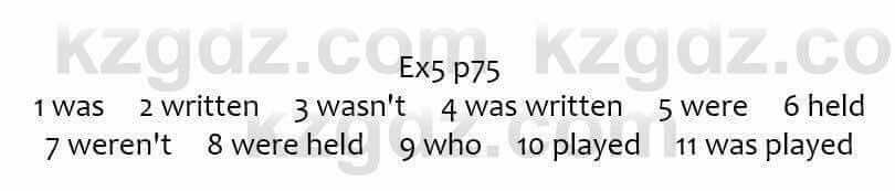 Английский язык Ben Goldstein 7 класс 2017 Упражнение Ex4 p75