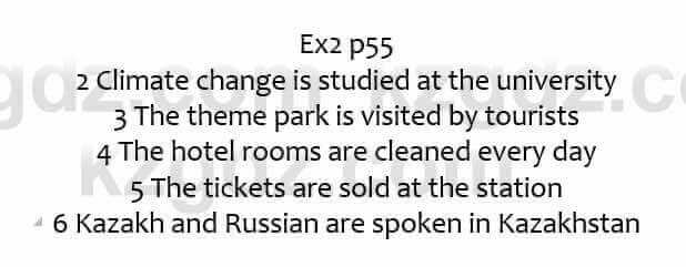 Английский язык Ben Goldstein 7 класс 2017 Упражнение Ex2 p55