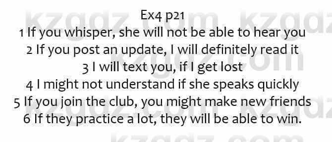 Английский язык Ben Goldstein 7 класс 2017 Упражнение Ex4 p21