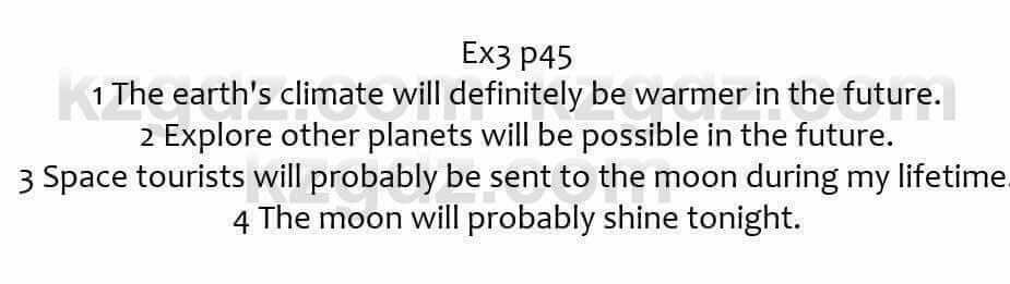 Английский язык Ben Goldstein 7 класс 2017 Упражнение Ex3 p45