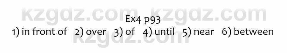 Английский язык Ben Goldstein 7 класс 2017 Упражнение Ex4 p93